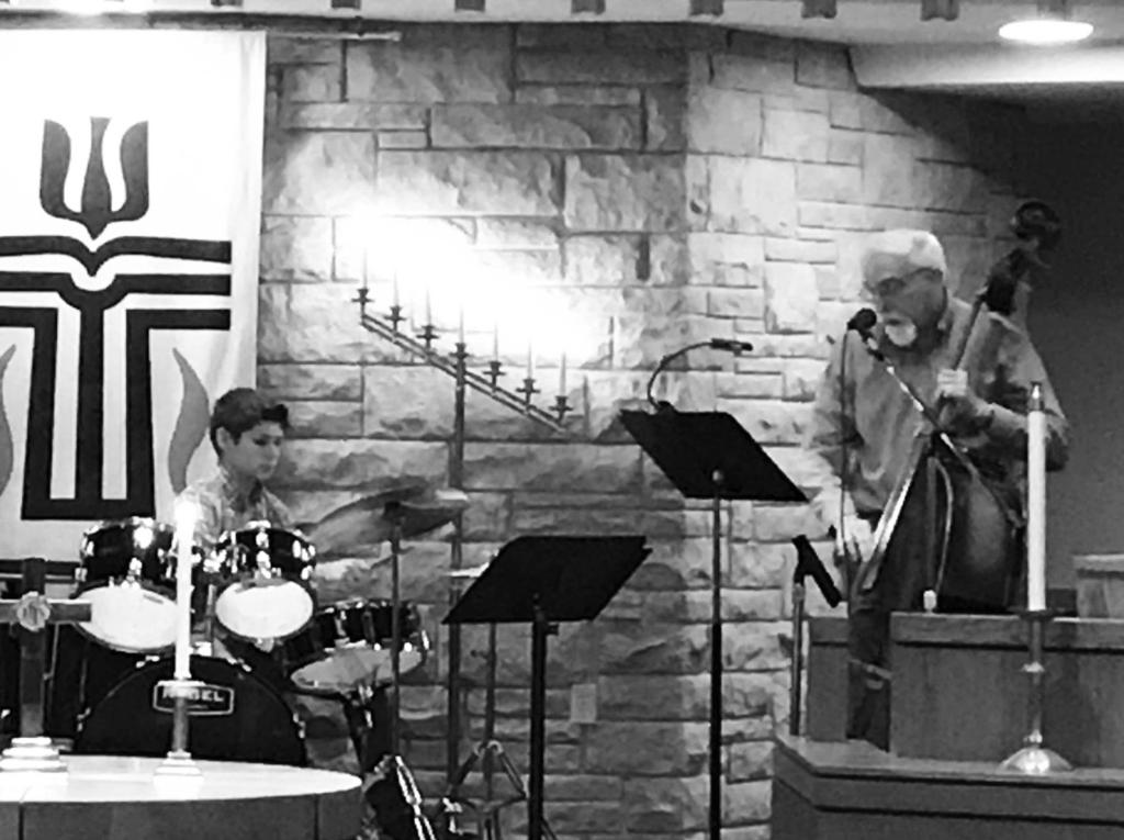 NEWS for November ~ Our Music Trio - Charlie, Joan and Rich - shared their musical talents with us in October!