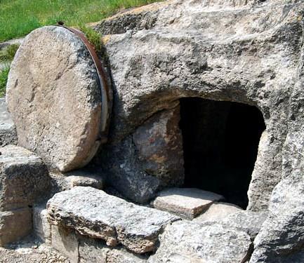 WEEK SIX Mark 15:21-47, 16:1-8 Rock-cut tomb with rolling stone, Israel Day One: The Crucifixion (Mark 15:21-32) And they led him out to crucify him.