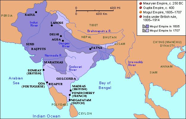 The Mughal Empire claim descent from the Mongols Another Gunpowder State (though much weaker than the Ottomans).