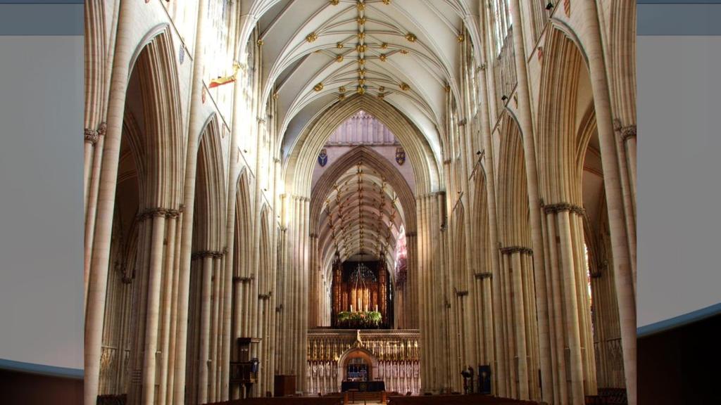 (Image: Interior of York Cathedral) An Englishman who didn t believe in God once visited York Cathedral in England.