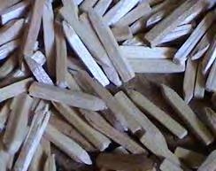 He also manufactured sulfur matches out of longer splints of wood, the tips of which were coated with sulfur.