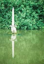 the Lake in the lake of Kingston Maurward gardens, according to an