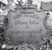 died 7th Aug 1833 Aged 21 years Mary Bunting died 17th Jan 1837 Aged 26 years Sarah Bunting died 26th May 1837 Aged 67 years first and last on this tablet were the parents the intervening three,