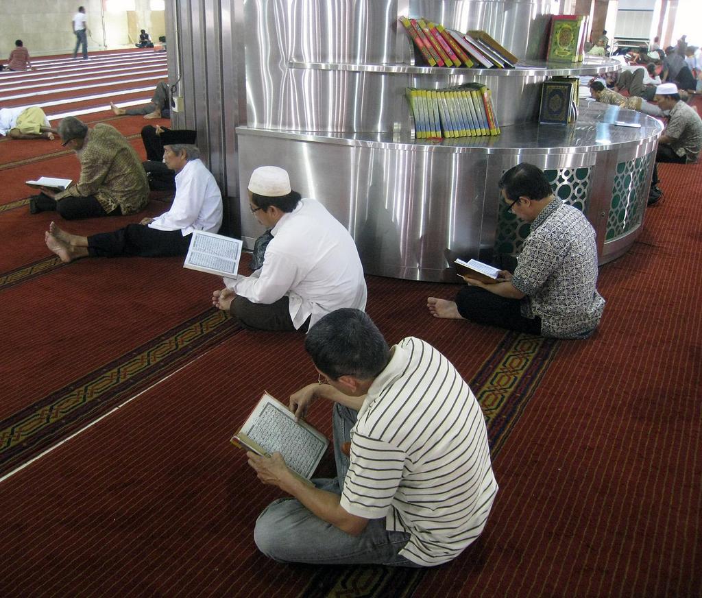 Muslim Men Reciting
