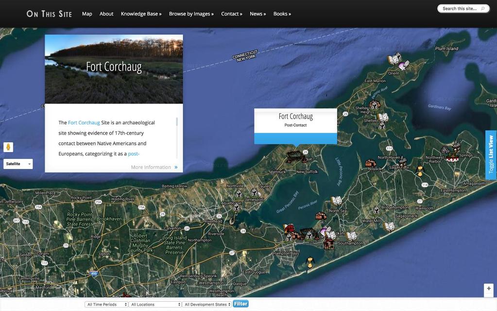 FC: On This Site is an on-going interactive web based project that sees you exploring and photographing sites of historical significance to the Native American community on Long Island.