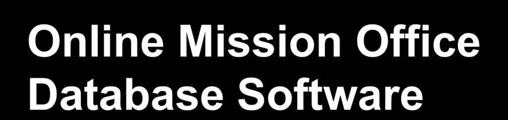 Online Mission Office Database