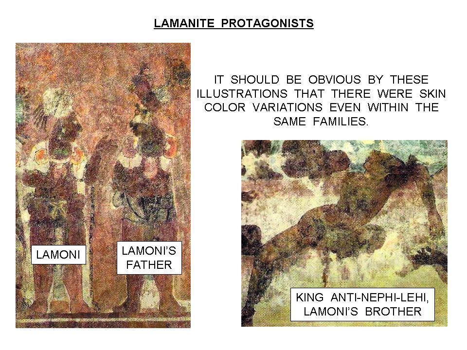 Himni and Omer. They are depicted as darker than many of the Lamanites to whom they are preaching. Why?