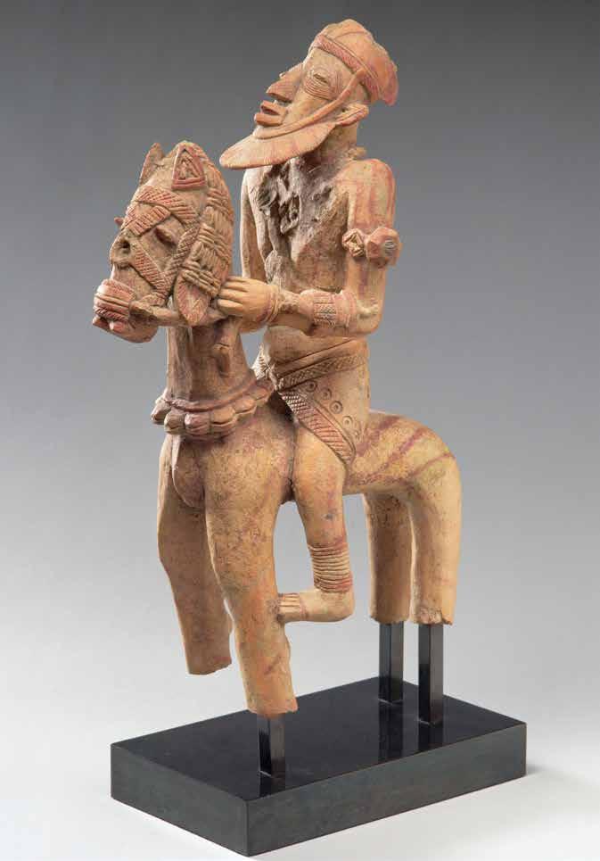 This terracotta horse and rider signify