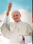 Pope John Paul II had such a strong devotion to Mary that his papal coat of arms had a large "M" on it. St.