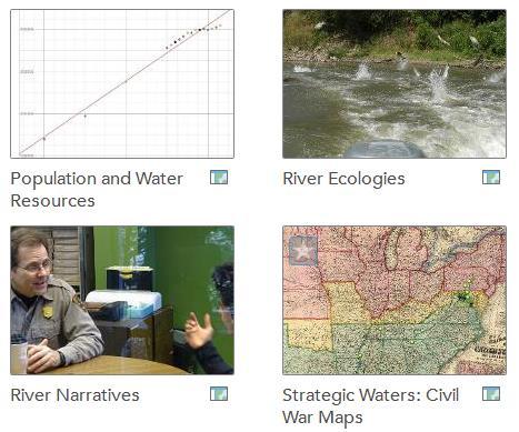 Phase 3: Spring GIS Story Maps Extend the place-based River theme Integrated into four core classes resulting in four class story maps linking to 70 individual student story maps Math: Students