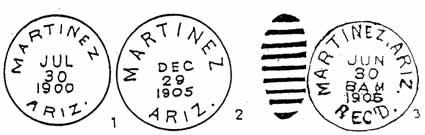 MARTINEZ Type Postmark Code Martinez