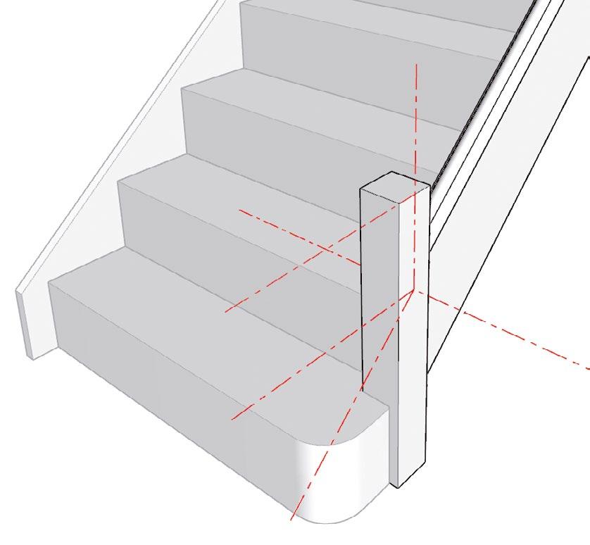 Existing Newel Bases Important; All newel bases must be cut off squarely in order for the newel posts to sit perfectly level.