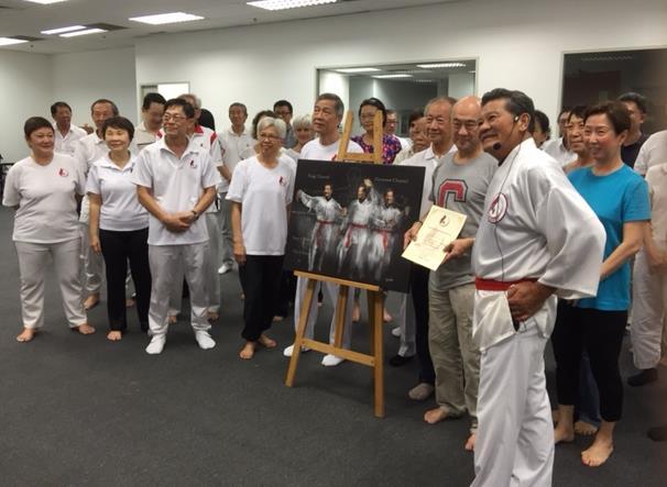 This unique art work was presented to Grandmaster Wee during the December Chi Dynamic workshop in Singapore. Thanks to Dr Tan Kee Wee for his sponsorship.