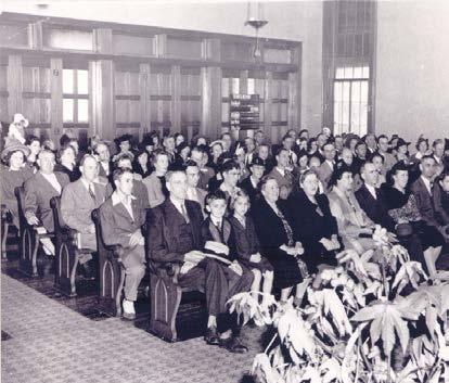 1953 First organized choir
