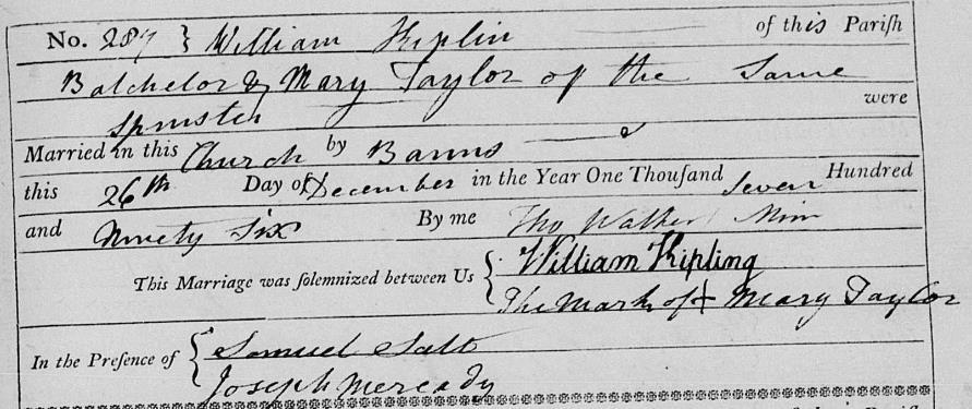 military record shows William