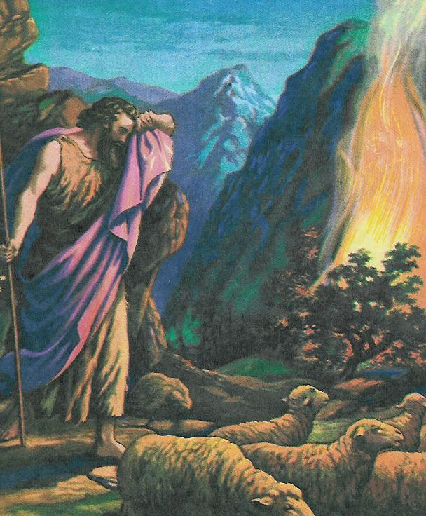 God Talks to Moses Picture from The Bible in Pictures for