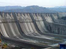 3 of 5 The Sardar Sarovar Project is a gravity dam on the Narmada River near Navagam, Gujarat.
