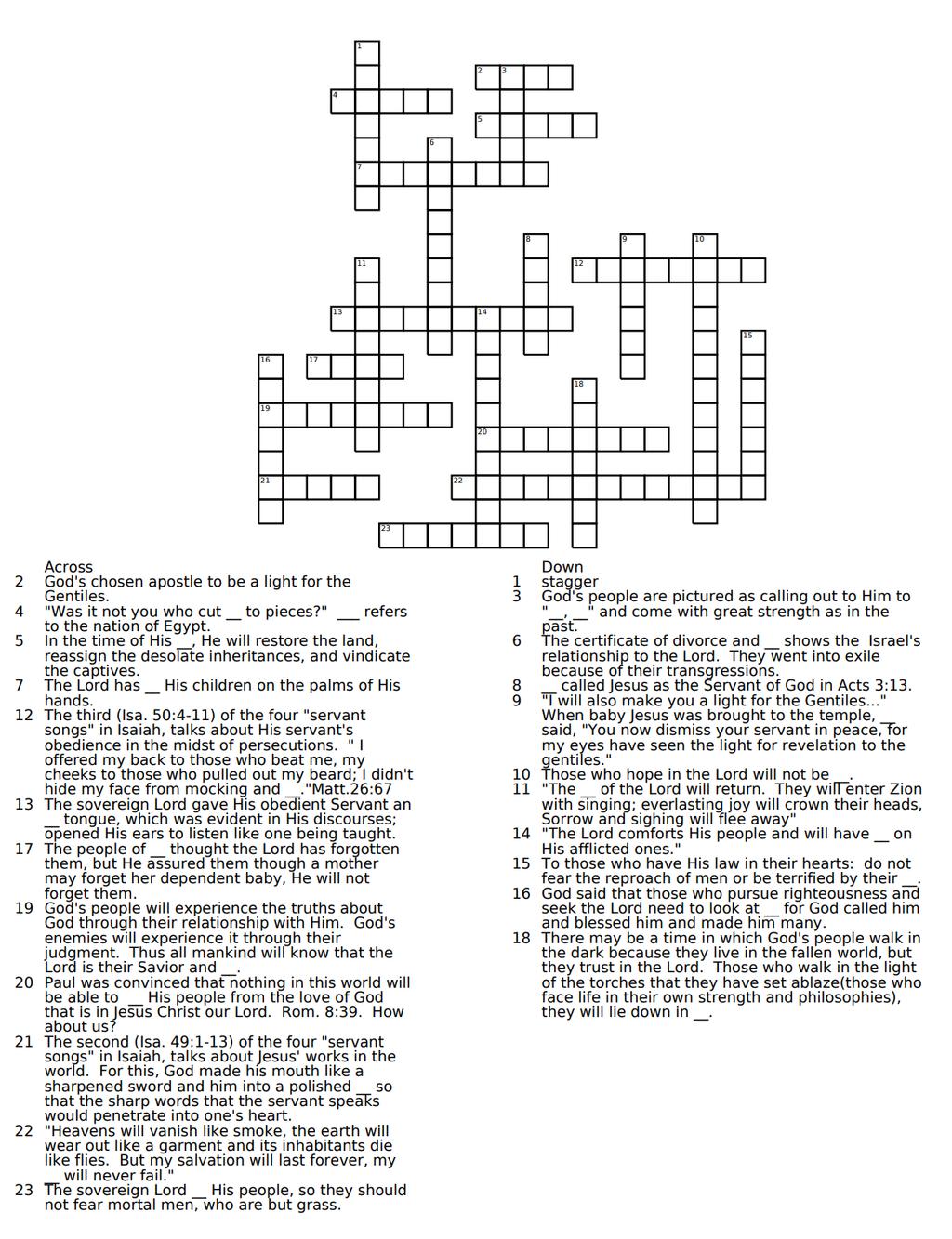 Page 7 CROSSWORD