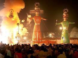 How is it celebrated! The effigies of the demon kings, Ravana, Kumbhkarna and Meghnath are burnt. The play of Ramayana is staged and fairs are arranged all over the country.