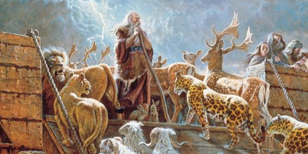 Noah s Ark (Genesis 6-8) Most cultures record a Flood story, myth, or legend. The word for ship in Chinese consists of three traditional characters: boat, eight, and people.