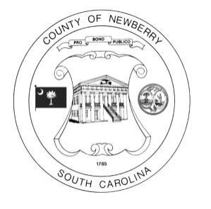 NEWBERRY COUNTY COUNCIL AGENDA JANUARY 3, 2018 7:00 P.M. Newberry County Council met on Wednesday, January 3, 2018, at 7:00 p.m. in Council Chambers at the Courthouse Annex, 1309 College Street, Newberry, SC, for a regular scheduled meeting.