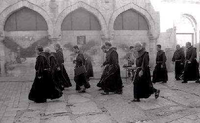 Now, a parade of Christian monks.