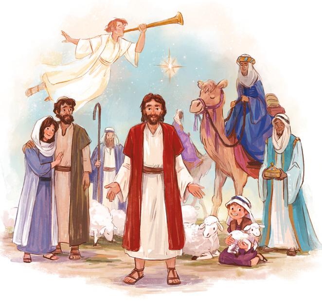 I an Follo Jesus At hristmas e celebrate the birth of Jesus hrist. Point to the pictures of these people, ho ere part of the Nativity story.