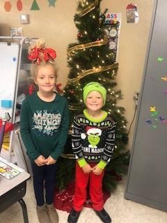students celebrated Grinch Day.