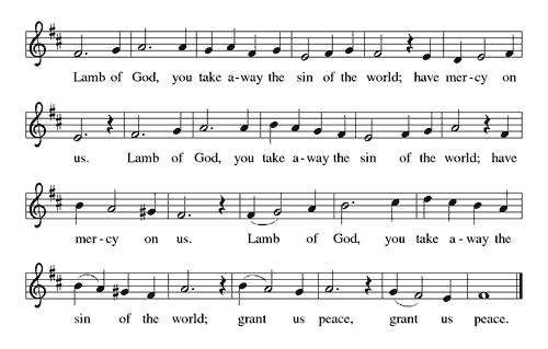 Please be seated Lamb of God COMMUNION MUSIC 6:00 Quasi Allegretto from