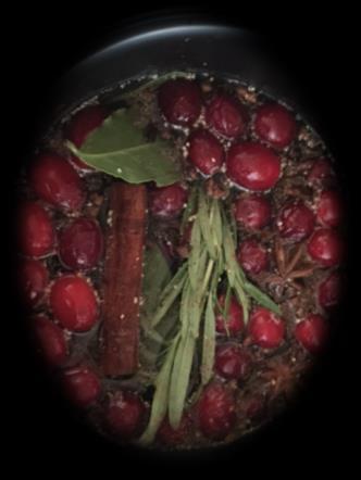 1 Samuel 16:1 Christmas Stovetop Potpopurri ½ cup of fresh cranberries 2-4 cinnamon sticks ¼ cup whole cloves ½ teaspoon nutmeg 3 bay leaves Add a sliced small orange (optional) Do not be