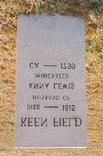 Keen Field Sr. (1744-1815) Culpeper County Virginia, Jefferson County, Kentucky & Gibson County, Indiana Events: Tombstone Inscription: Keen Field/ Died-1815/Husband Of Anna Lewis/Immigrated/CA.