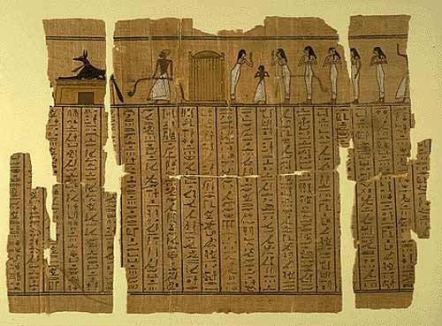 to the afterlife for the deceased. Known to the ancient Egyptians as The Spell(s) for Coming Forth by Day.
