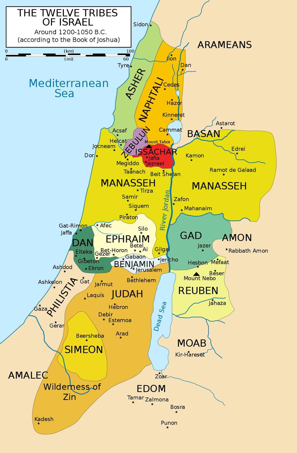 The Kingdom of Israel By 1000 B.C.