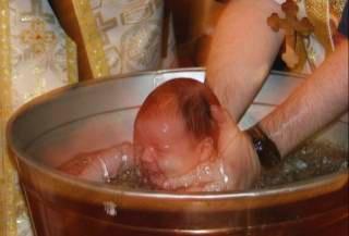Baptism Immersed three time - Father, Son and Holy Spirit Being buried in the likeness of Your death through baptism, he (she) may likewise become a partaker in Your resurrection; and having guarded