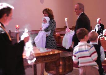 Baptism Sealed with Holy Chrism - Chrismation Clothed in white garment - a garment of righteousness - a robe of light.