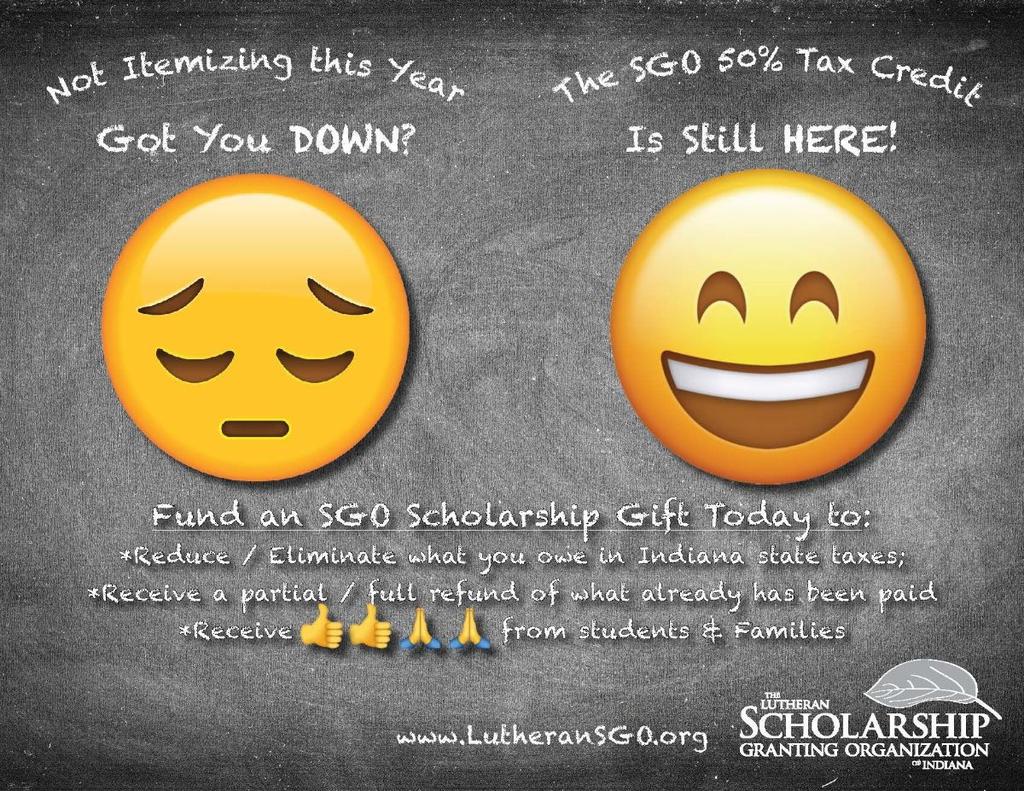 Receive a 50% Indiana State Tax Credit and help fund scholarships at Our Shepherd.
