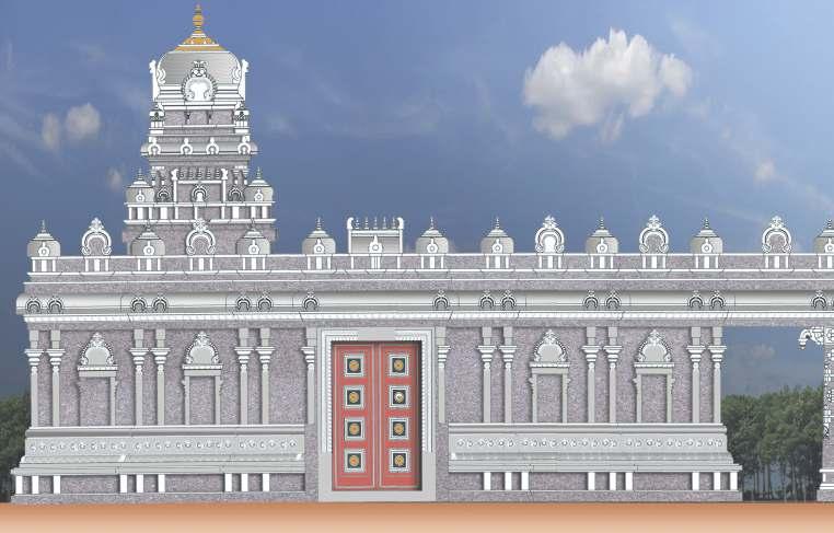 Temple Complex: The Temple Complex is being designed to comprise as follows: Temple Complex: The Temple Complex is being designed to comprise as