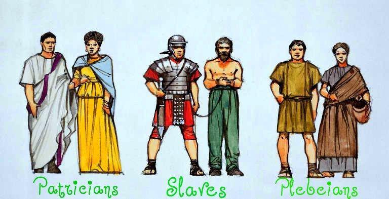 SOCIAL CLASSES OF ANCIENT ROME In Ancient Rome there were two different social classes that determined how you lived your life. The lower class citizens were called plebeians.