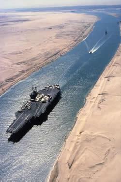 Egypt gains control in 1962 Canal is shut down from