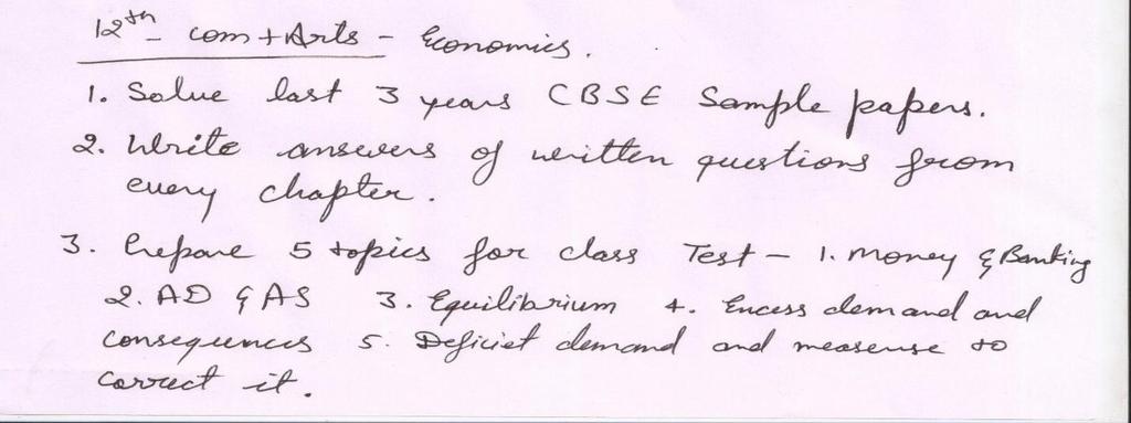 4) Solve two sample papers from CBSE website.