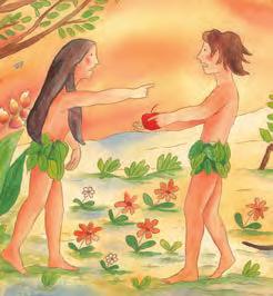 Adam and Eve felt guilty and knew they had spoiled all the good things God had given them. God was sad that he couldn t trust his friends any more.