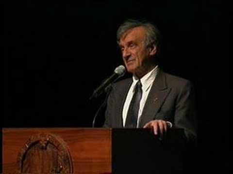 Recognition Wiesel has lived his life speaking out against all forms of