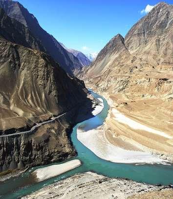 13.7 Geography Indus River Begins Himalayans Water melting snow of Hindu Kush Mountains Runs through present-day Pakistan and empties into the Arabian