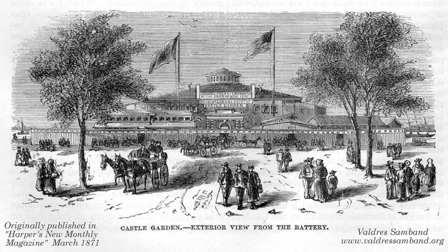 However, things were sorted out, and the ship arrived safely in New York. The family stayed in wonderful place called Castle Garardens.