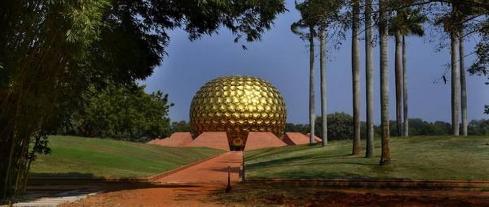 Fifty shades of Auroville M RAMESH Heart of the alternative The Matrimandir, a golden-domed meditation hall, is the defining feature of Auroville, an experimental township near Puducherry ss kumar -