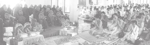 6th Waning of Waso 1367 ME Tuesday, 26 July, 2005 Daw Mya Mya San attends merit sharing ceremony of Tipitaka Dhamma Pala Maha Vihara in Yinmabin The Presiding Sayadaw of Monywa Maha Jotika Rama