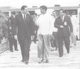 8 THE NEW LIGHT OF MYANMAR Tuesday, 26 July, 2005 General Thura Shwe Mann receives Thai Deputy Prime Minister Dr Surakiart Sathirathai at Zeyathiri Beikman, Konmyinttha.
