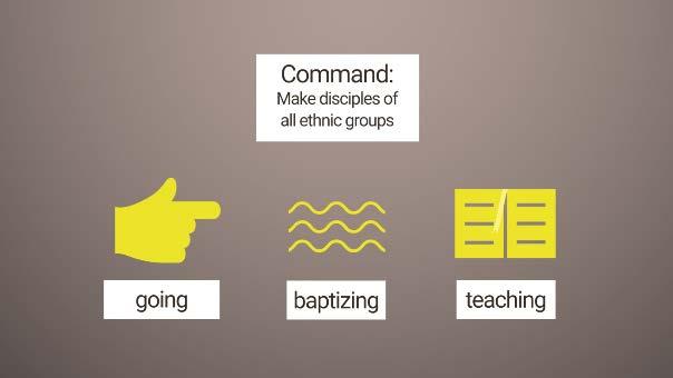 5 a) go to the unreached ethnic groups (and proclaim the gospel of the Kingdom of God).