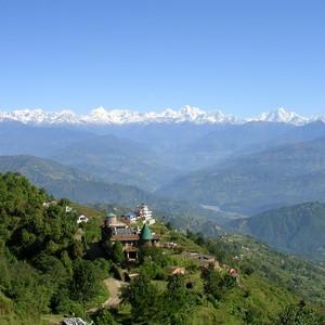 Situated at a height of 7,200 ft, the small farming village of Nagarkot offers stunning views over the