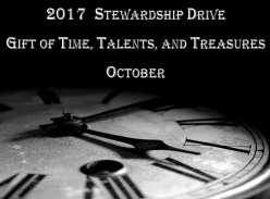 5 www.firstpresgf.org First Presbyterian Church October 2017 October is Stewardship Drive Month!
